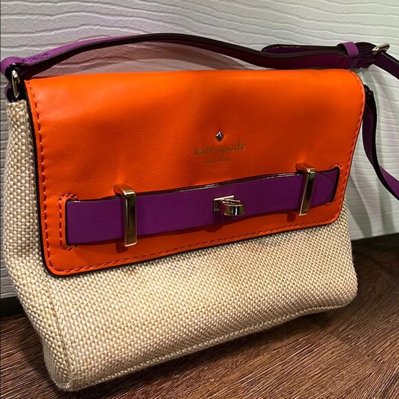 Kate Spade Orange and Purple Women's Crossbody Bag - Picture 1 of 12